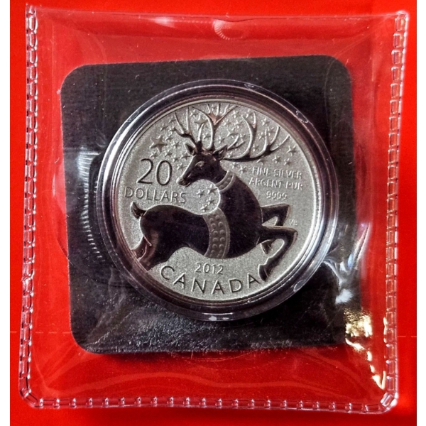 2012 $20 for $20 Magical Reindeer - 99.9% Fine Silver Coin - #1