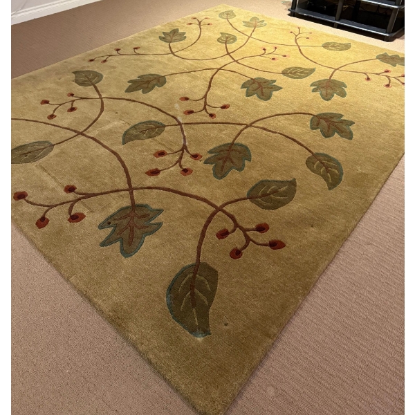 8x10 Stunning Stickley Funiture Presents Hand Woven Himalayan Gold Area Rug RU-1070