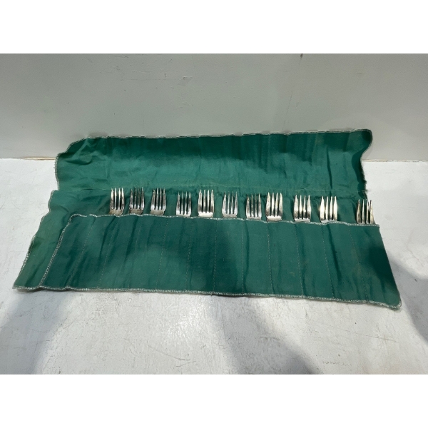 Collection of Sterling Silver Salad Forks, Total weight of 388.4g