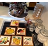 Image 1 : Kitchenware Featuring Romans Fine Arts Handpainted Glasses (2), Decor Tiles (1 Cracked) & More 