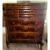 Image 2 : Rare XXL Mahogany Scottish Flame Chest Of Drawers 48x22x58 