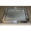 Image 1 : Rectangular Decorative Wall Mirror- Metallic Frame & Polished 42"x 30"tall