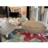 Image 1 : Fenton milk, glass, candy dishes, and 2 Brody company milk glass vase 8”