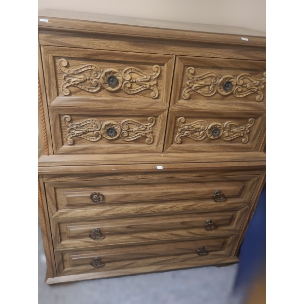 Morissette & Frere Large Wooden Dresser 40 W, 20 D, 47 T 
