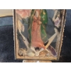 Image 3 : Porcelain Doll on rocker, Mother Mary Art and Curved Glam Frame