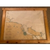 Image 1 : Gabriola Passage Maps Straight Of Georgia Framed British Columbia 46 x 35 