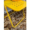Image 3 : Decorative Metal Yellow Folding Chair
