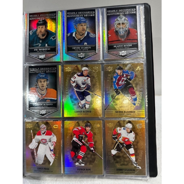 Binder of Upper Deck/Tim Hortons 2019/20 Collector Hockey Cards - Beck Auctions Inc. Binder of Upper Deck/Tim Hortons 2019/20 Collector Hockey Cards - Beck Auctions Inc.