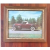 Image 1 : 1931 Cadillac Fleetwood Roadster Framed Classic Car Print/ Wall Art