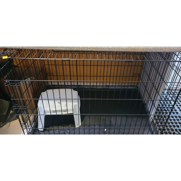Extra Large Dog Kennel 42 W, 28 D, 31 T, Step Stool Included