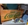 Image 2 : Coca- Cola Wooden Crate and Bottle Holders, Galvanized Buckets, Edmonton Journal Mailbox and More!