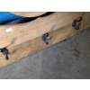 Image 6 : Wooden Oval Swivel Mirror with Hooks and Drawer