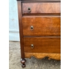 Image 2 : Antique Hardwood 4 Drawer Dresser 48Wx22Dx35H