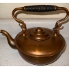Image 3 : Vintage Copper Chafing Dish w/copper Tea pot on Tray  12"tall