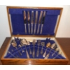 Image 2 : Wooden Flatware Chest with Silver-Plated Cutlery