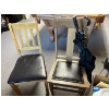Image 1 : Two chairs, 2 umbrellas, stool, Sony dual tape player some Ziploc sandwich, bags and assortment of o