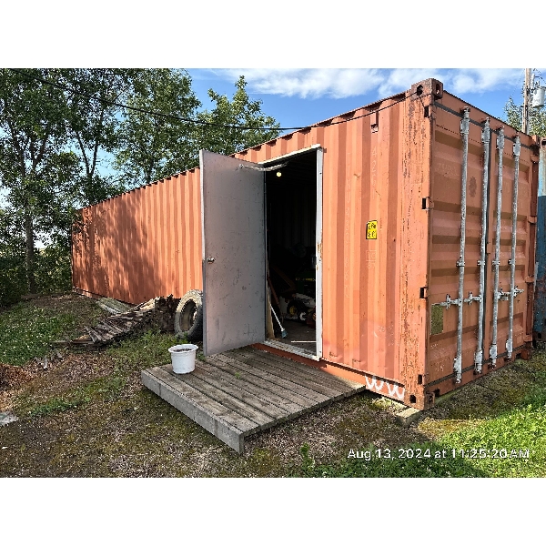 40Ft Red Sea Can Side Entry Door - Contents Not Included 