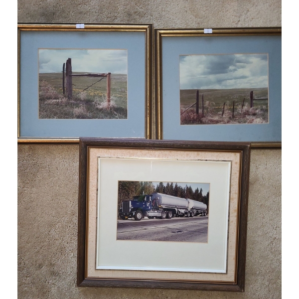 Photos Framed Under Glass- 15.5 X 13.5, Truck 18 X 16