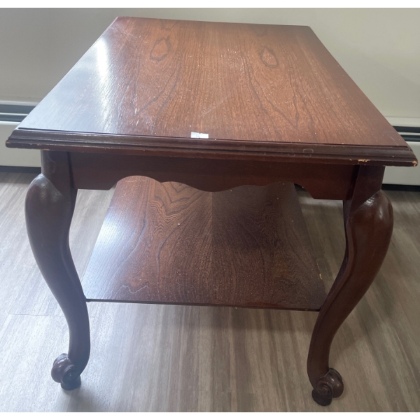 Mahogany End Table  27 x 20 x 21T