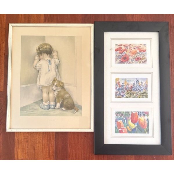 Framed Print Of "in Disgrace" By Bessie Gutman- Child In The Corner