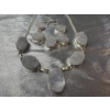 Image 6 : Amethyst and Druzy Amethyst Jewelry Set with Pearls in Stamped .925 Silver