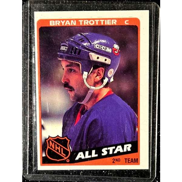 Bryan Trottier 1984-85 O-Pee-Chee "NHL All-Star" #214 Hockey Card