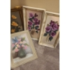 Image 5 : Assorted Framed Paintings, Pink Roses 22 w 26 1/2 h, Blank Canvases, Paint & more