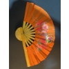 Image 5 : Decorative and Utility Lot: Fan, Carved Stand, Glass,Plant Kit, Onesole