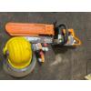 STIHL MS 250 chainsaw with oil and helmet