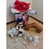 Image 1 : Holiday Decor Including: Ceramic Nativity, Santa Cookie Jar, Snowman Storage Box 12 T and More!