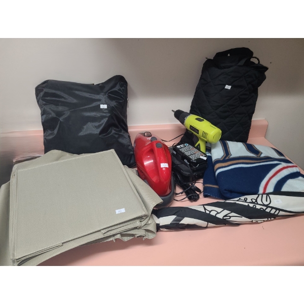 Ryobi P209 Cordless Drill and Charger, Dirt Devil BD10045 Mini Vac, Closet Organizer and More!