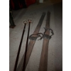 Image 2 : two antique sets of downhill skis, including a number of sets of bamboo poles