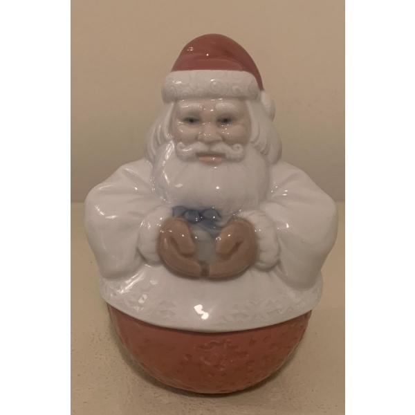 LLADRO Porcelain Deco Santa Trinket Box 5T