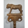 Image 3 : Carved Wooden Cane w/ Leopard 32.5 T