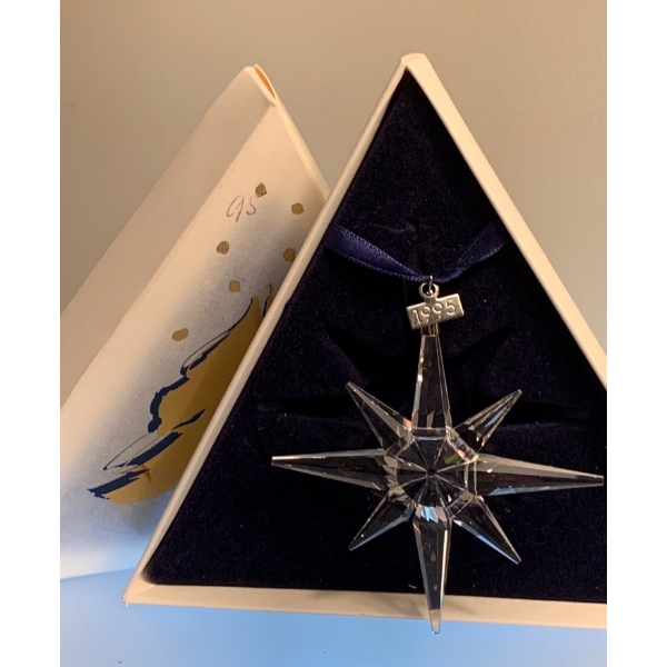 Swarovski Crystal 1995 Christmas Ornament 