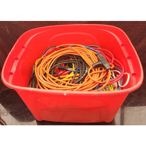 Extension Cords and Power Cables Large Lot