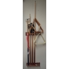 Image 1 : Billiard Pool Cue Rack w/ Cues & Triangles w/ Billiard Book