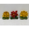 Image 2 : Chalk Flowers, Red and Yellow 