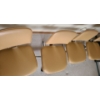 Image 2 : 4 Tan Office Chairs on Wheels, Leatherette 