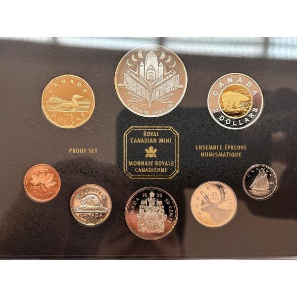 2000 Royal Canadian mint proof set voyage of discovery 56.955 g .925 silver