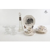 Image 1 : Hammersley Tea Cups And Saucers In The "Victorian Violets", Crystal Decanter 9''INCHES H , And More