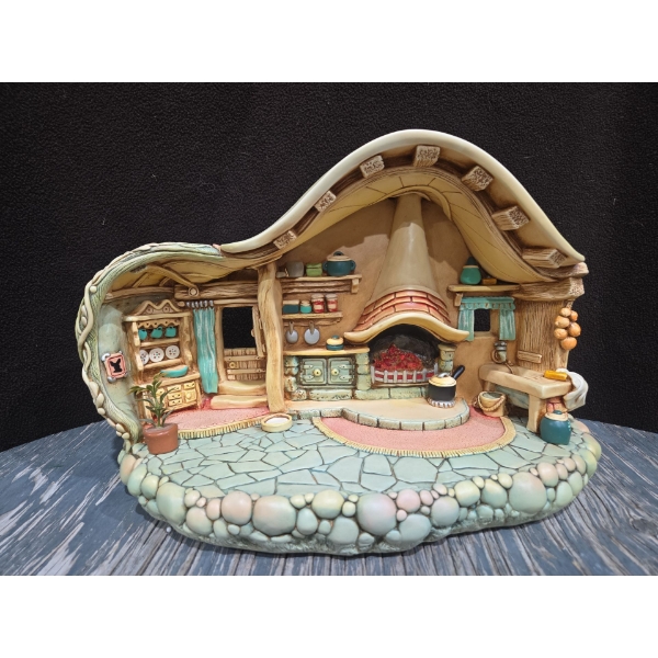 Pendelfin "The Kitchen" N.o2048206 Hand Painted Stone Craft 9" Tall