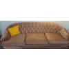 Image 1 : Vintage Kroehler Three Seater Velour Sofa 89 W, 35 D, 26 T 