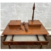Image 7 : Antique Hardwood Writing Desk 41Wx20Dx34H (52H to top of spindles)