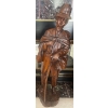 Image 1 : Hand Carved Myrtle Wood Gypsy Man 46T