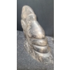 Image 3 : Soapstone Carved Face 2.5 W, 5 D, 7 T and Yellow Vase w/ Painted Flowers 4" Base, 10 T 