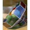 Image 1 : Tiffany Inspired Hanging Bar Light -  Multi Colored 