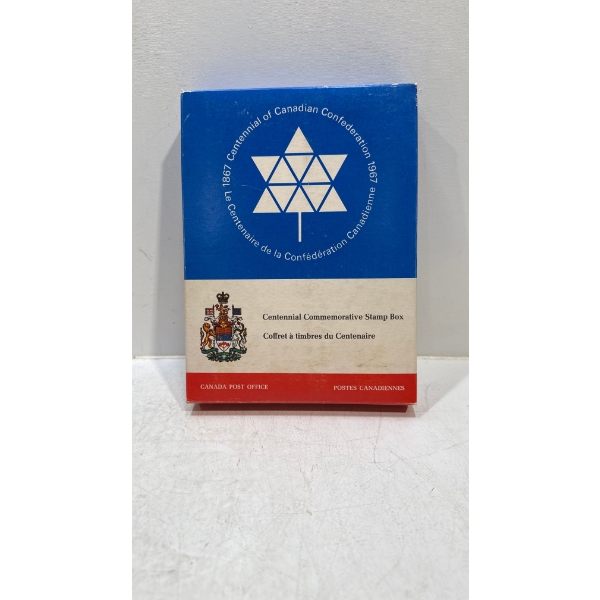 1967 Canadian Centennial Commemorative Stamp Box
