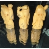 Image 2 : Japanese Carved Ivory Netsuke Figurines 3T (3)