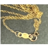 Image 4 : Yellow/Rose Gold 10K Stamped Heart Pendant & Chain, Purple/Blue Stone, Weighs 2.37g 